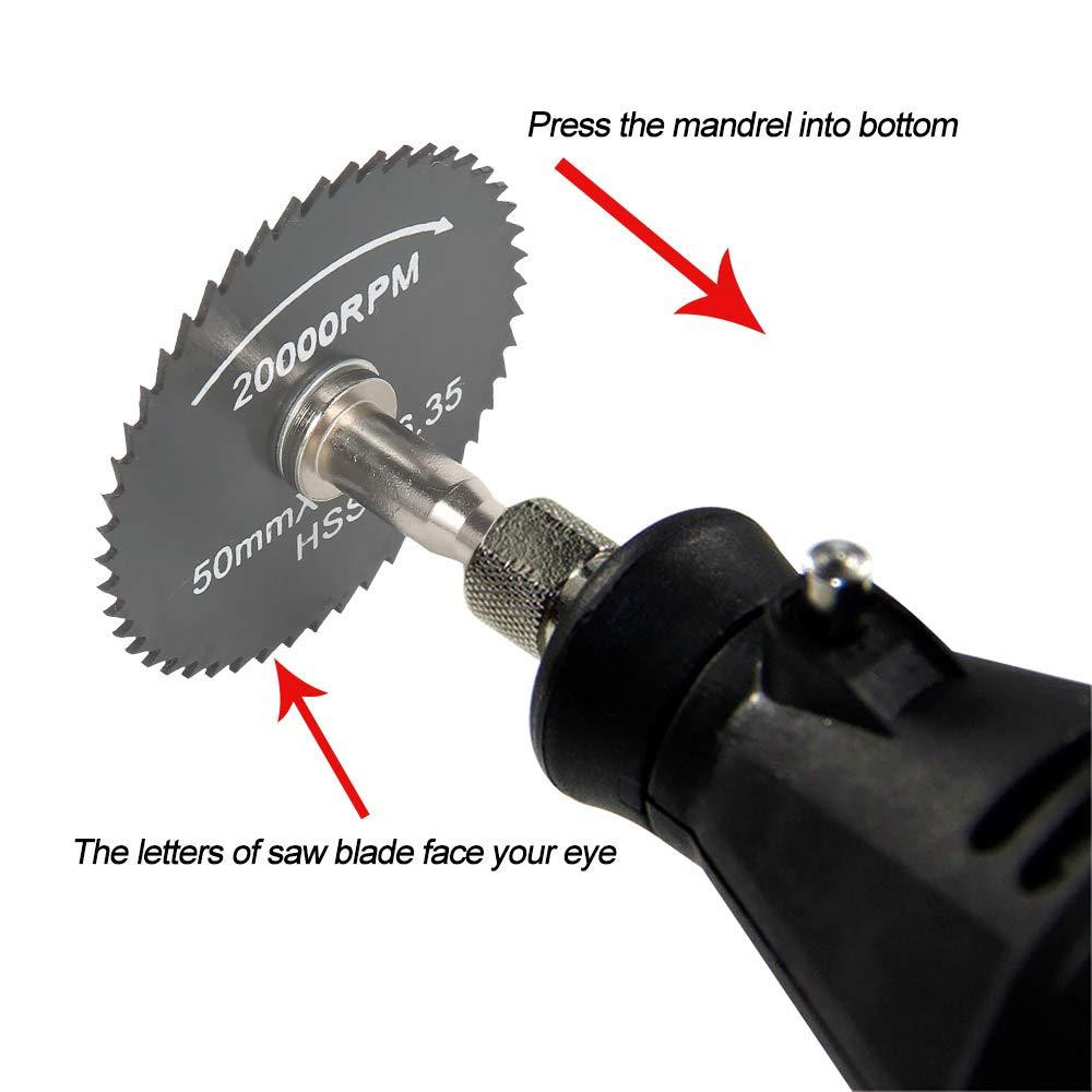 Набор дисковых пил 8 шт с держателями для дремеля Киев - изображение 3
