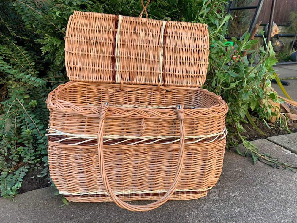 Корзина  с крышкой плетеная Киев - изображение 7