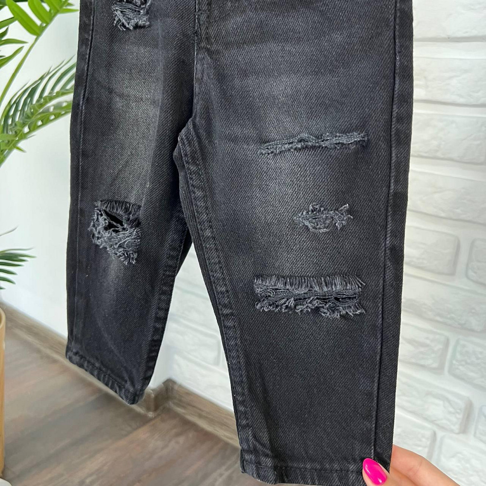 Дитячі Штани Джинси для хлопчика Туреччина Чорні, 4-5 років 104-110см пакунок малюка Киев - изображение 2