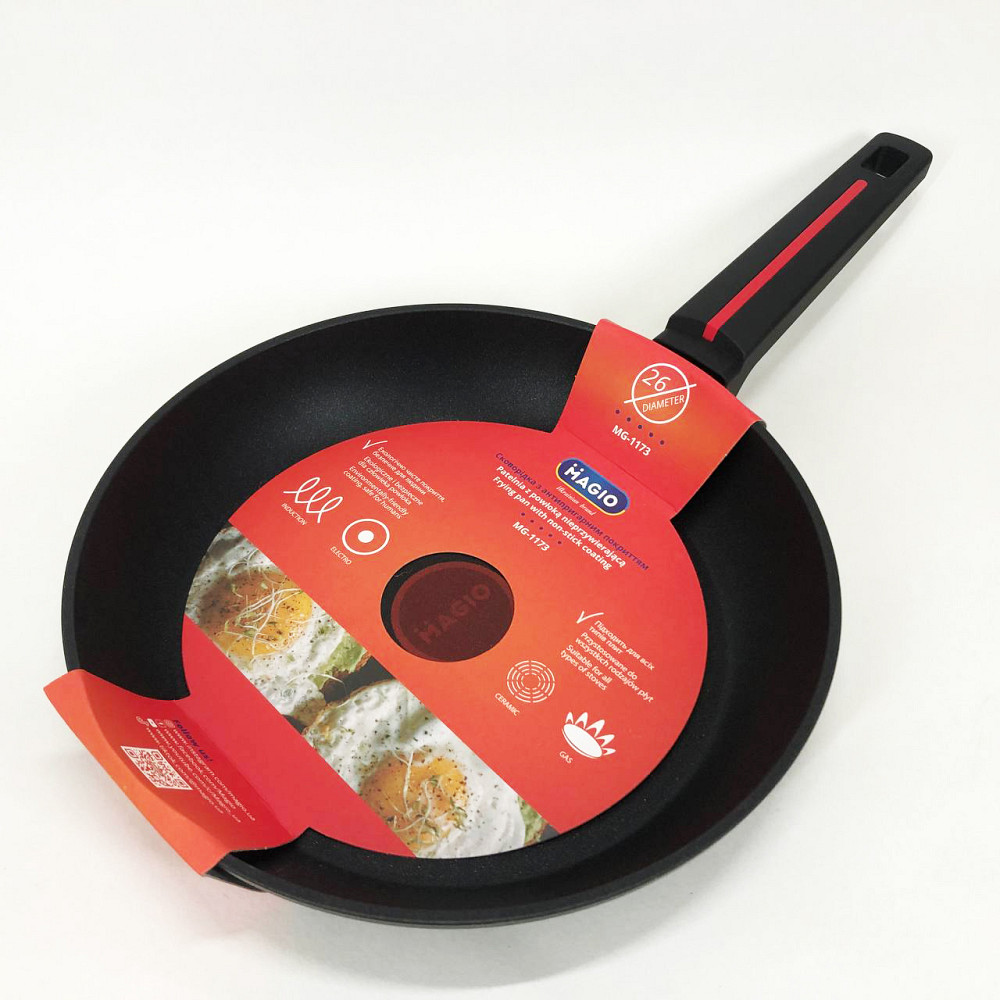Кулінарна сковорода з антипригарним покриттям Magio MG-1173 26 см, Сковорода для газової плити XE-14 Львів - фото 1