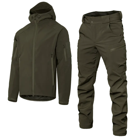 Військовий штормовий вітро-вологозахисний костюм Softshell Gen.II (Оливковий) S Вінниця