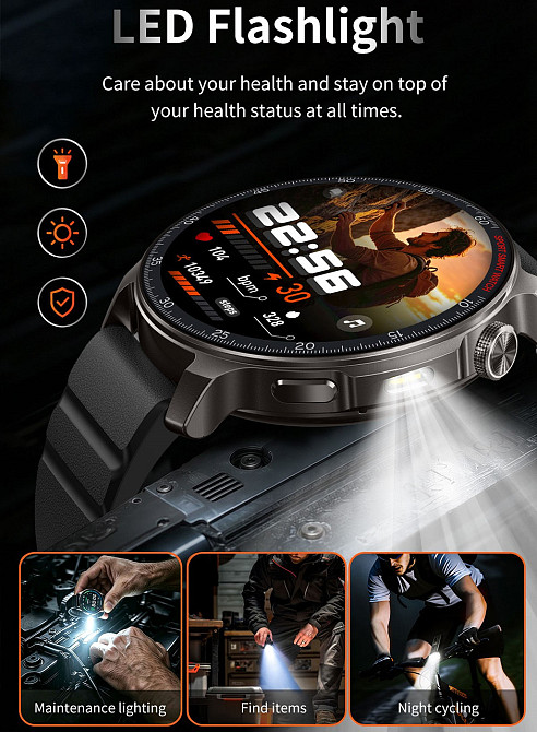 Розумний смарт-годинник Smart Colorado Steel Black (2 ремінці) Київ - фото 4