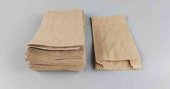 Бумажные пакеты саше  9/4*17 коричневый (100 шт) Харьков