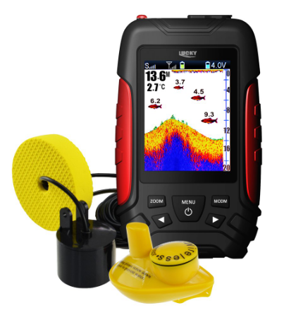 Ехолот Lucky Кольоровий Дисплей, Двопроменевий Fl168Lic-Wt З Двома Датчиками (Дротовий Та Бездротовий) Київ - фото 1