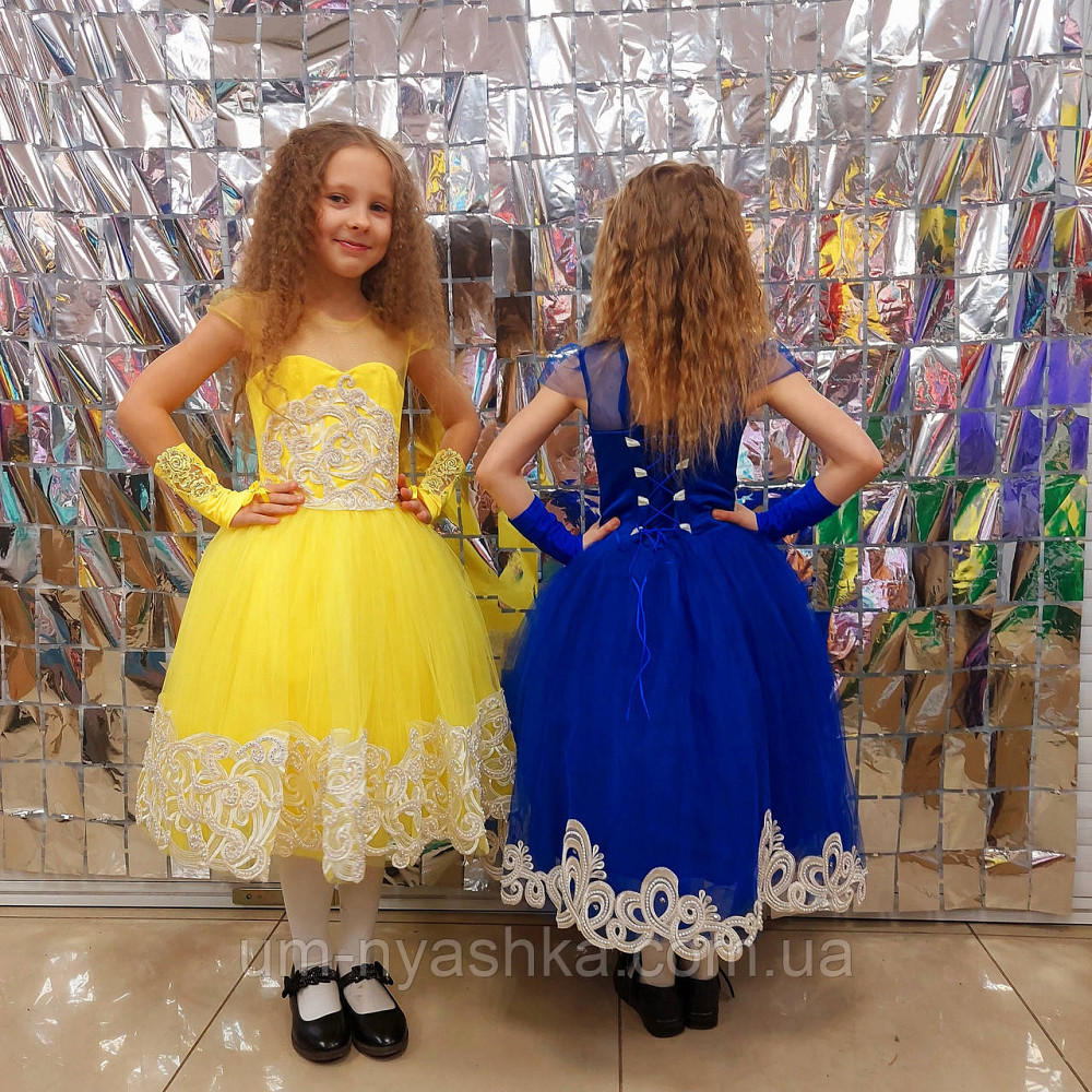 Дитяча синя сукня 3Д-Мереживо 104-122 Кривий Ріг - фото 2