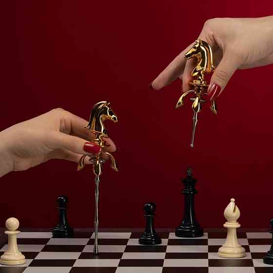 Уретральный катетер Конь из коллекции ,,Шахматы,, с двумя насадками UPKO Knight The Chess Sex Aura Киев