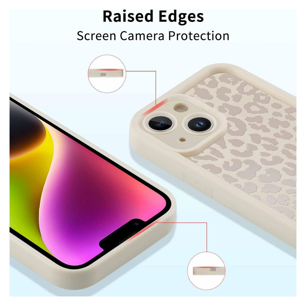 Чехол накладка бампер ZhuoFan для iPhone 13 6.1 белый матовый силиконовый TPU леопардовый защитный 07 Киев - изображение 5