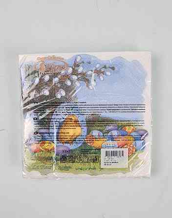 Пасхальная бумажная двухслойная салфетка (ЗЗхЗЗ, 16шт)  La Fleur 