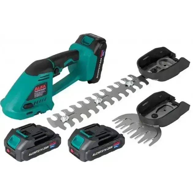 Кущоріз акумуляторний ALFA ALCHT21V-2AH – 21V, з 2 батареями і зарядкою, Італія Львів - фото 5