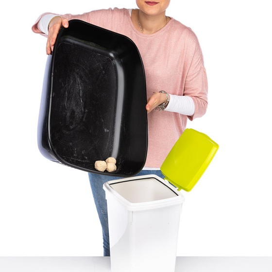 Лоток із двома піддонами для кішок Ferplast Birda Basic Sanitized (Ферпласт Бірба Базик) Сірий Запоріжжя