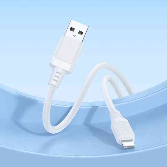 Кабель BOROFONE BX115 Lotto silicone charging data cable iP White Одеса