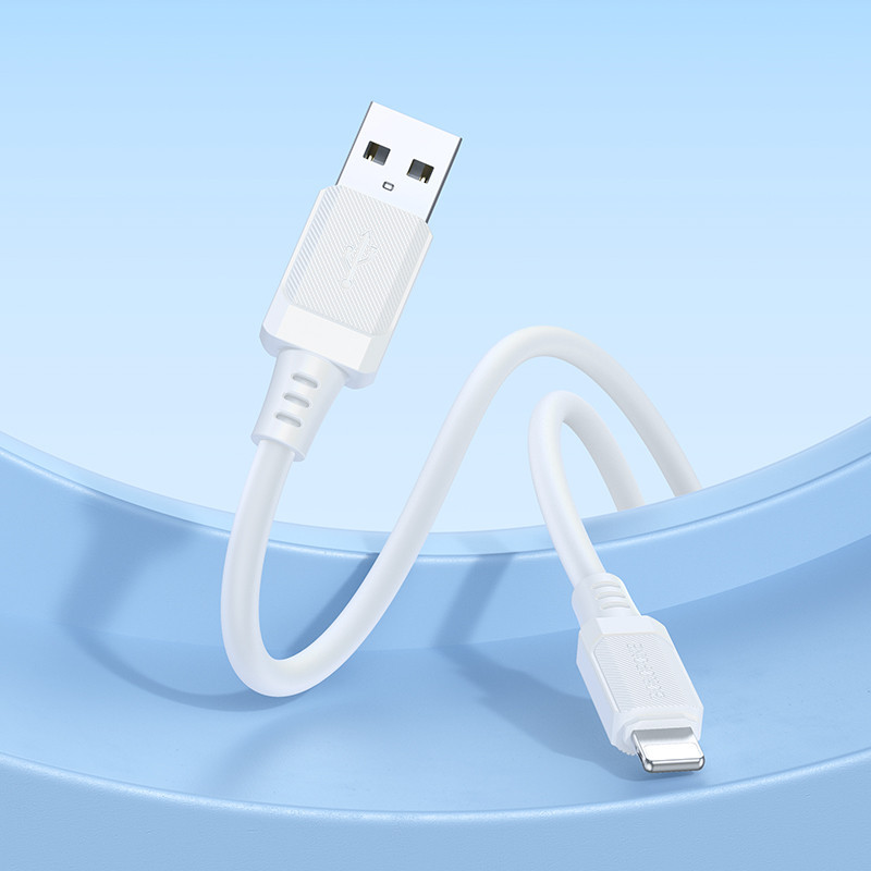 Кабель BOROFONE BX115 Lotto silicone charging data cable iP White Одеса - фото 5