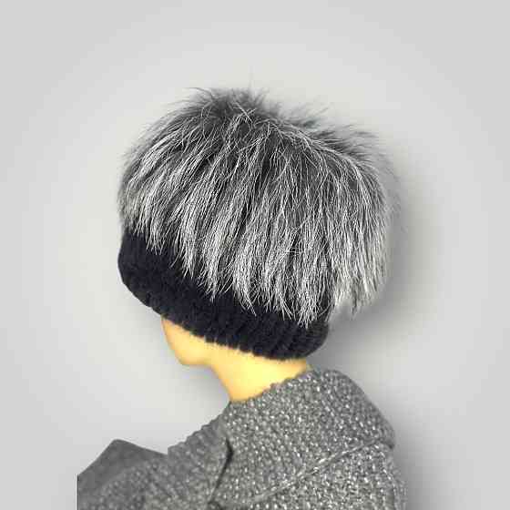 Шапка женская меховая Джесика Графитовый Харьков