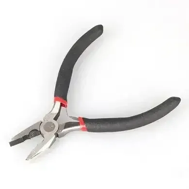 Плоскогубці-кусачки 115мм прецизійні, чорні ручки Полтава - изображение 1
