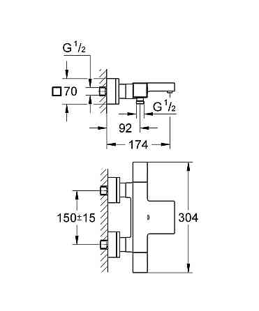 Термостат для ванни Grohe Grohtherm Cube   ( 34497000 ) 38994 Харків