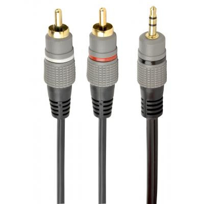 Кабель мультимедийный Jack 3.5mm to 2хRCA 2.5m Cablexpert (CCA-352-2.5M) Винница - изображение 1