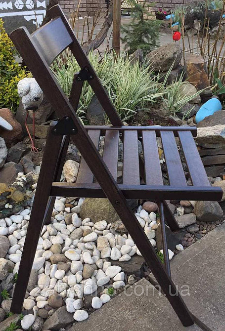 Кресло складное буковое коричневое Киев - изображение 10