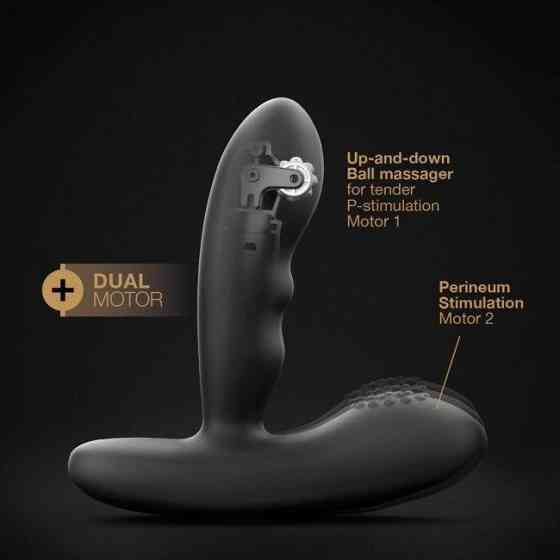 Массажеры простаты Dorcel P-Stroker с пультом ДУ, подогревом и точечным массажем, два мотора Sex Aura Киев