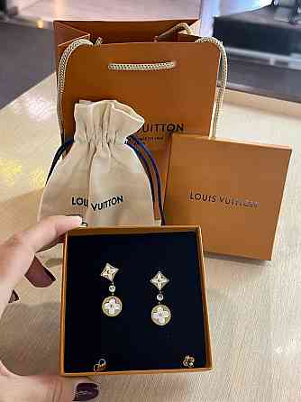 Луї Віттон сережки / Louis Vuitton сережки з кулонами Одеса