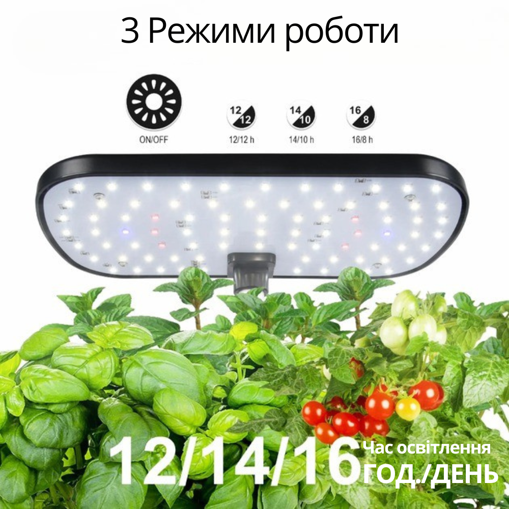 Гидропонная система гоубокс Smart с LED подсветкой для домашнего выращивания сада,мощность 15 Вт посадочных мест 6 Каменец-Подольский - изображение 12