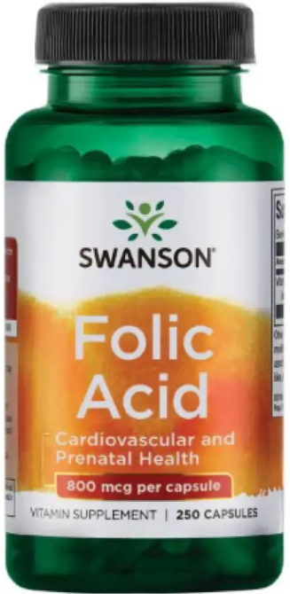 Фолієва кислота Swanson Folic Acid 800 mcg 250 капс Київ - фото 1