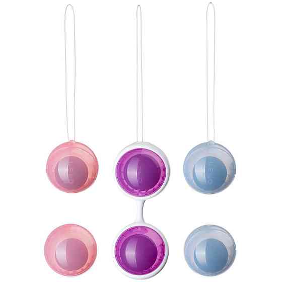 Набір вагінальних кульок LELO Beads Plus, діаметр 3,5 см, змінне навантаження 2х28, 2х37 та 2х60 г Sex Aura Київ
