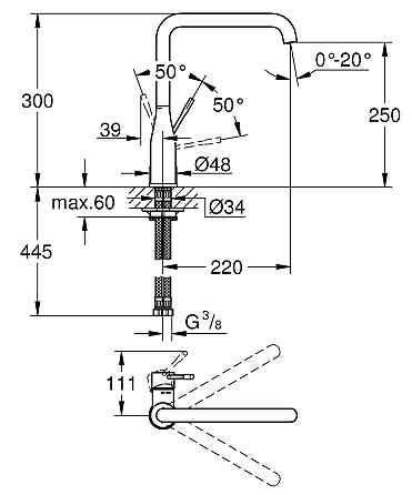 Змішувач для кухні Grohe Essence New   ( 30269000 ) 31458 Харків