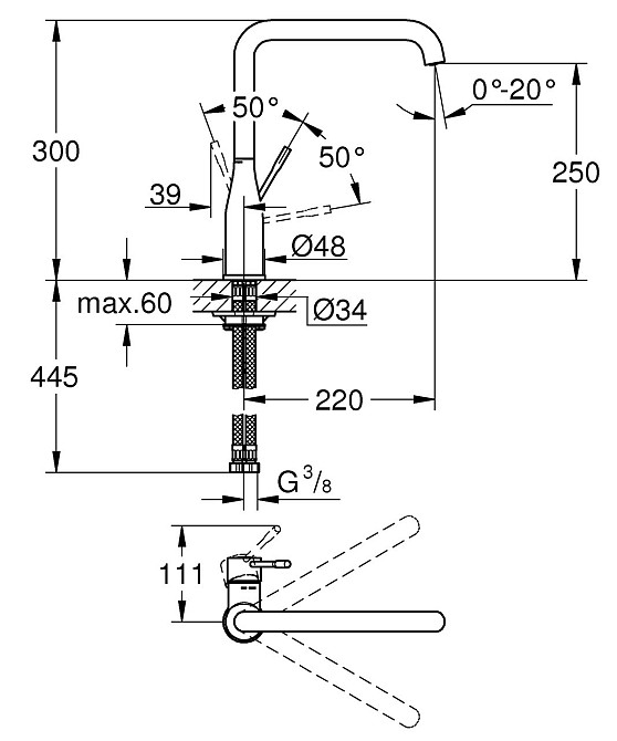 Змішувач для кухні Grohe Essence New   ( 30269000 ) 31458 Харків - фото 2