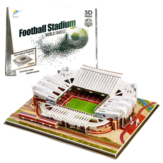 Стадіон Манчестер Юнайтед. Величезні 3D пазли "Old Trafford" Тривимірний конструктор-головоломка. Кам'янець-Подільський