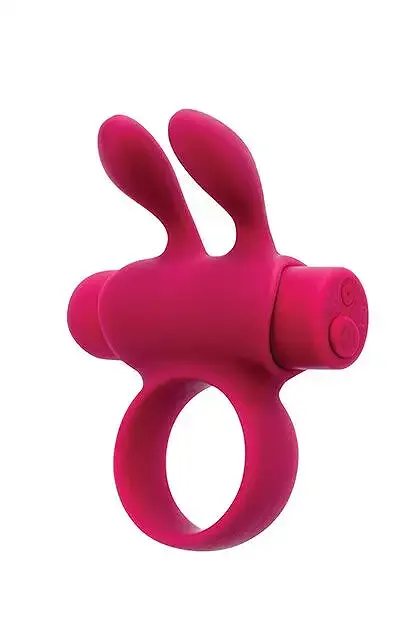Ерекційне віброкільце S Pleasures Premium Rabbit Ring, рожеве, зі знімною віброкулею та вушками Львів - фото 1