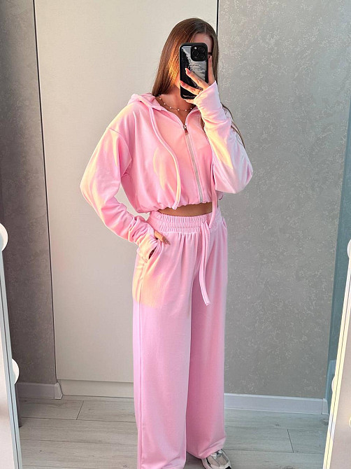 Жіночий повсякденний костюм з якісного велюра двійка Одеса - фото 1