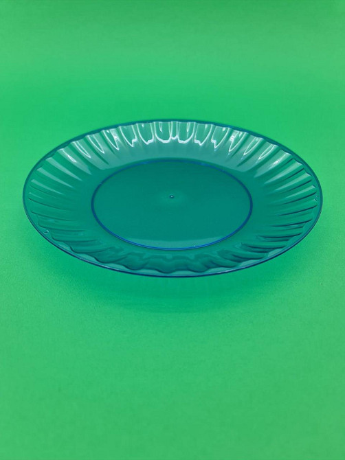 Тарілка 205 мм склоподібна, блакитна, 10 шт/уп Харків - фото 3