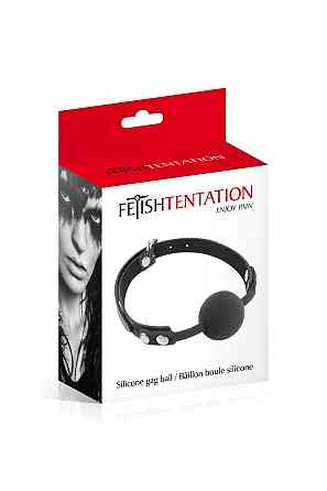 Класичний кляп з силіконовою кулькою Fetish Tentation Silicone Gag Ball Sex Aura Київ