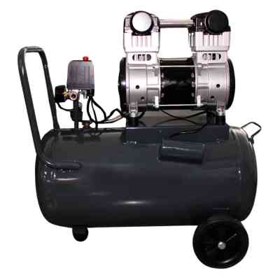 Компрессор GTM 50л, 210л/мин, 1,8кВт, 8бар, 220В, 2 цилиндра безмасляный (KCW1500-50L) Винница