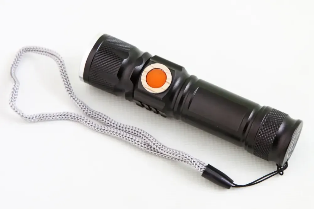 Лівий метал з лінзою чорний (3 режим під USB зарядку) Вінниця - фото 2