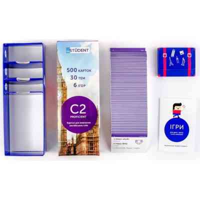 Обучающий набор English Student Карточки для изучения английского языка Proficient C2, украинский (39122632) Винница