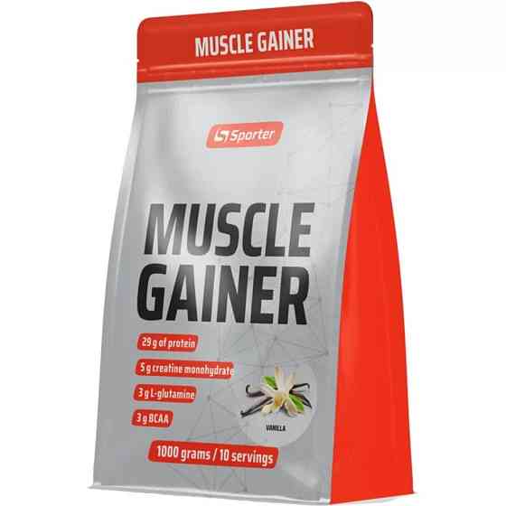 Гейнер Sporter Muscle Gainer 1000 г, ваниль Луцк