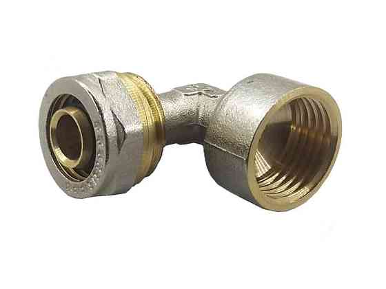 Кутник 1/2 WING 16*1/2 в нікель Pex-Al-Pex ТМ SAT Solmir Киев