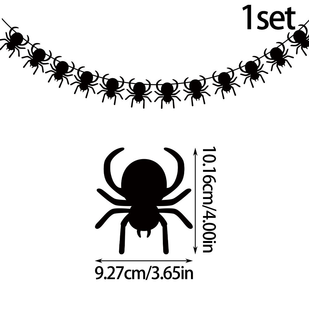 Гирлянда Пауки на Хэллоуин 3 м черный Киев - изображение 2