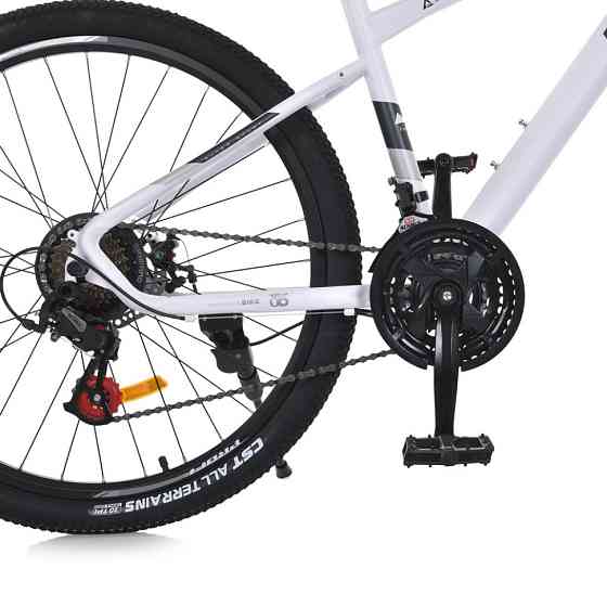 Велосипед SKD75 MTB 2605-2, 26 дюймів, сталева рама 16 Sunrun 24SP білий Вінниця