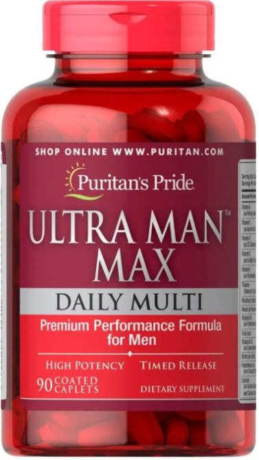 Вітаміни та мінерали для чоловіків Puritans Pride Ultra Man Max 90 nf, Київ - фото 1