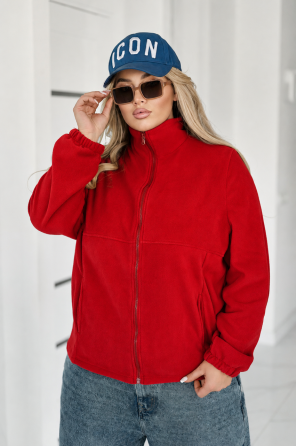 Флісова жіноча кофта на блискавці "Jacket" | Норма і батал Київ