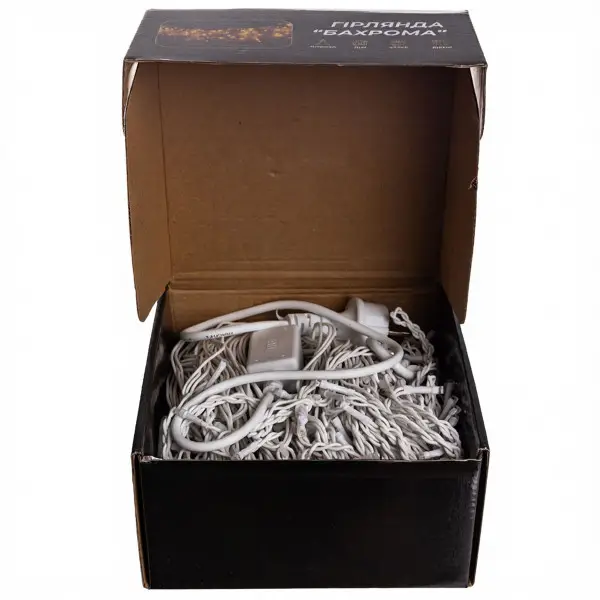 Garlando Вулична гірлянда Бахрома 25 м 405 LED гірлянда штора білий провід Синій 25MWBL Київ - фото 4