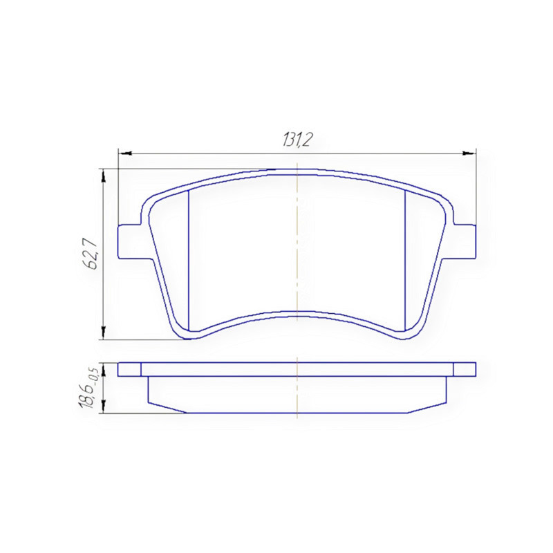 Колодки передние Рено Кенго 08-, Мерседес Бенц Citan (415) тормозные Мукачево - изображение 1