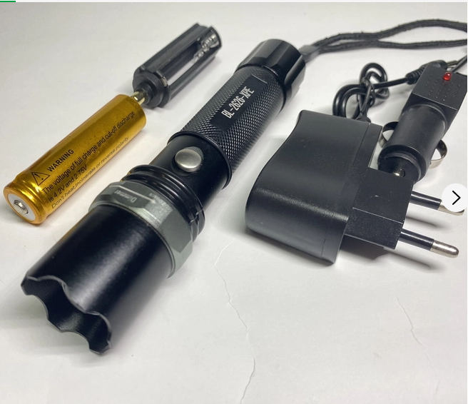 Тактичний ліхтар Bailong BL-T8626, світлодіод T6, 5 режимів, акумулятор Li-ion 18650, алюмінієвий корпус Одеса - фото 2