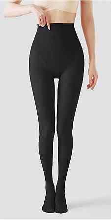 Колготки жіночі 6800D на флісі Чорний S-L Харків