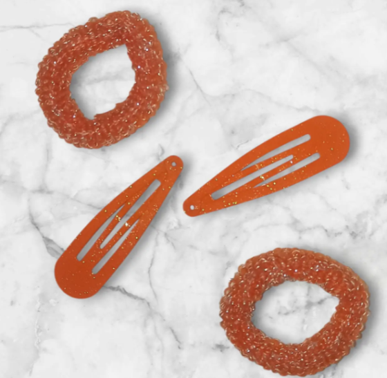 Заколки на Хелловін з резинками one size помаранчевий Київ