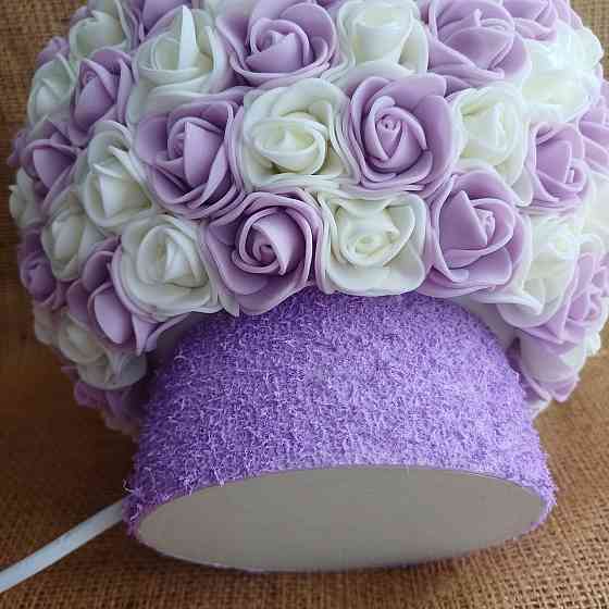 Світильник-нічник "Букет бузково-білих троянд" Дніпро