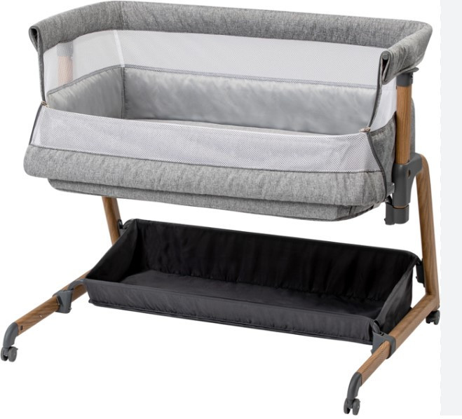 Ліжечко для дитини приставне FreeON Bliss, grey Київ - фото 5