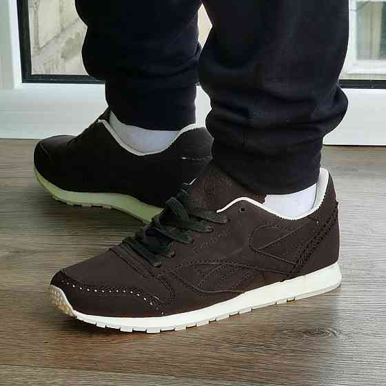 Чоловічі Кросівки Reebok Classic Коричневі Рибок Нубук (розміри: 41,42,43,44,45) Дніпро